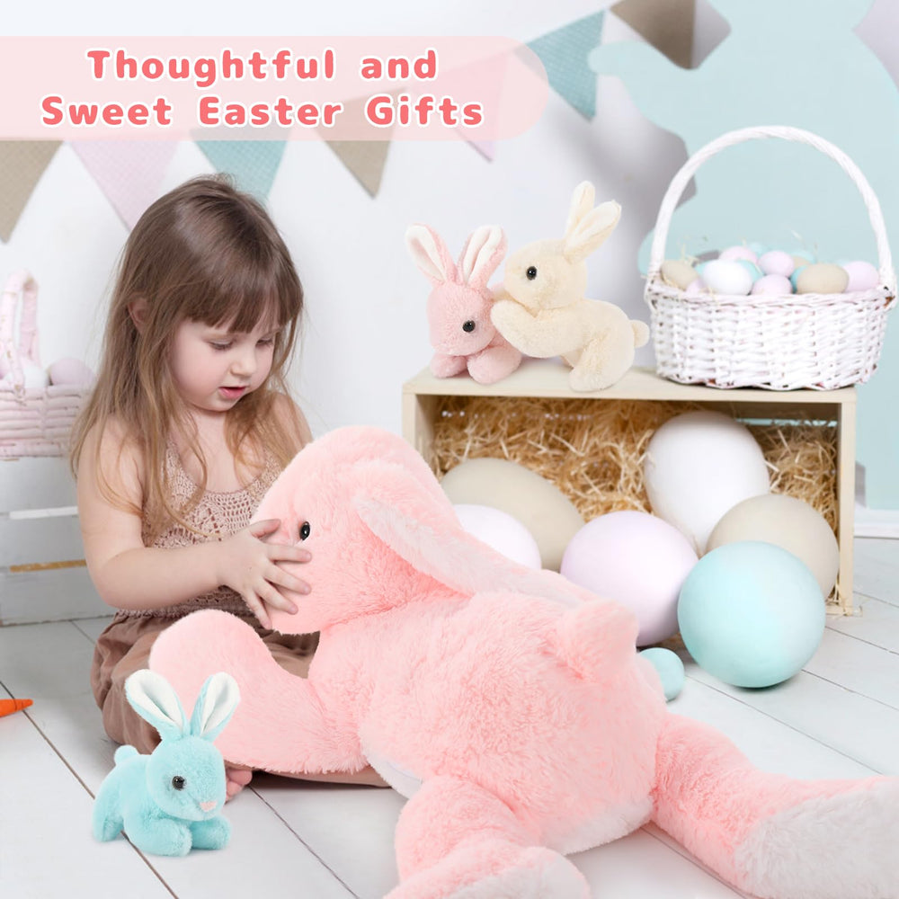 BENINY Big Pink Bunny 24in gift-ready packaging for celebrations.