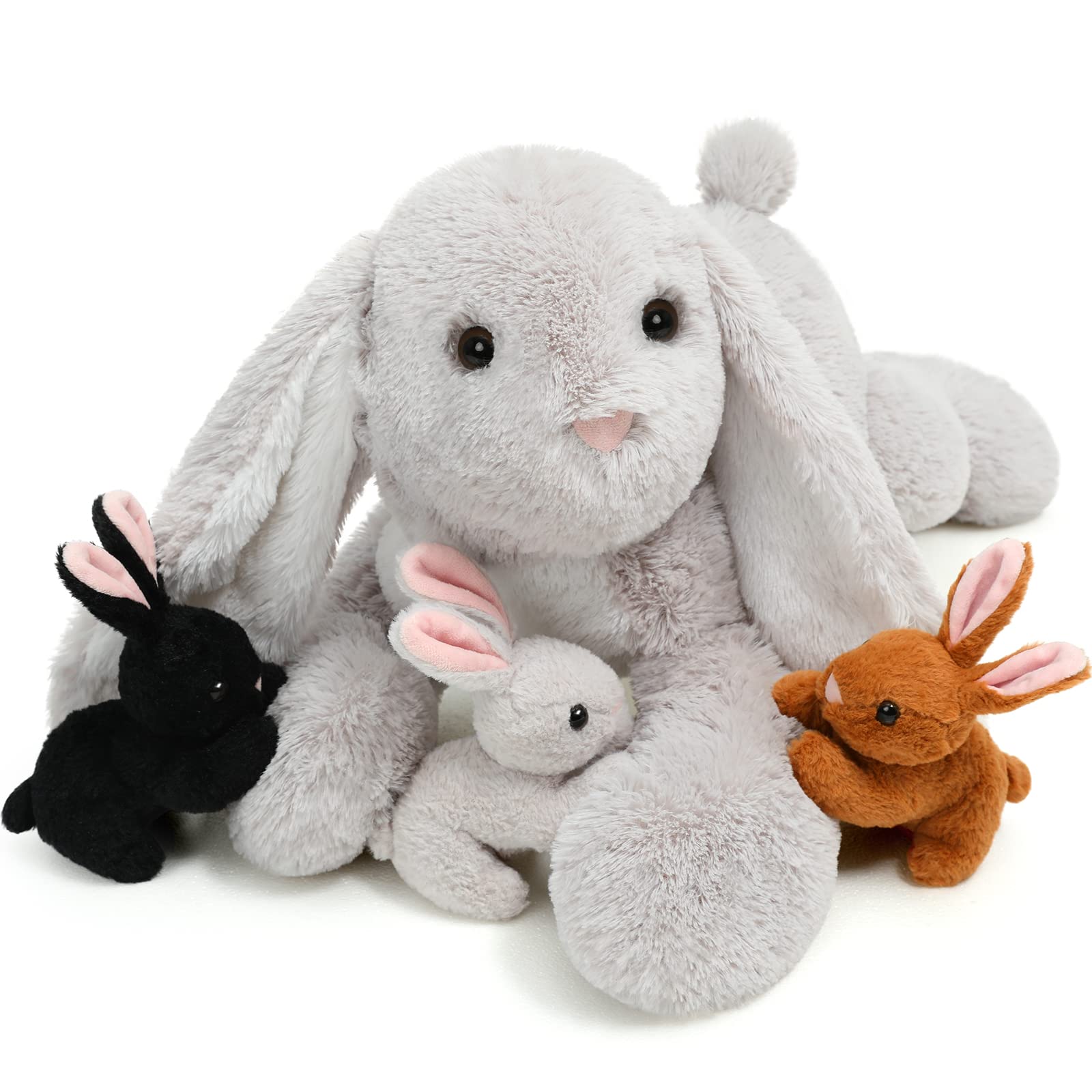 BENINY mommy bunny in a family set showing soft plush for hugs and bedtime