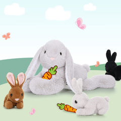 BENINY bunny floppy-ears closeup highlighting tactile plush