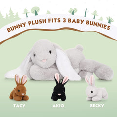 BENINY small bunny 2 travel buddy for naps and comfort