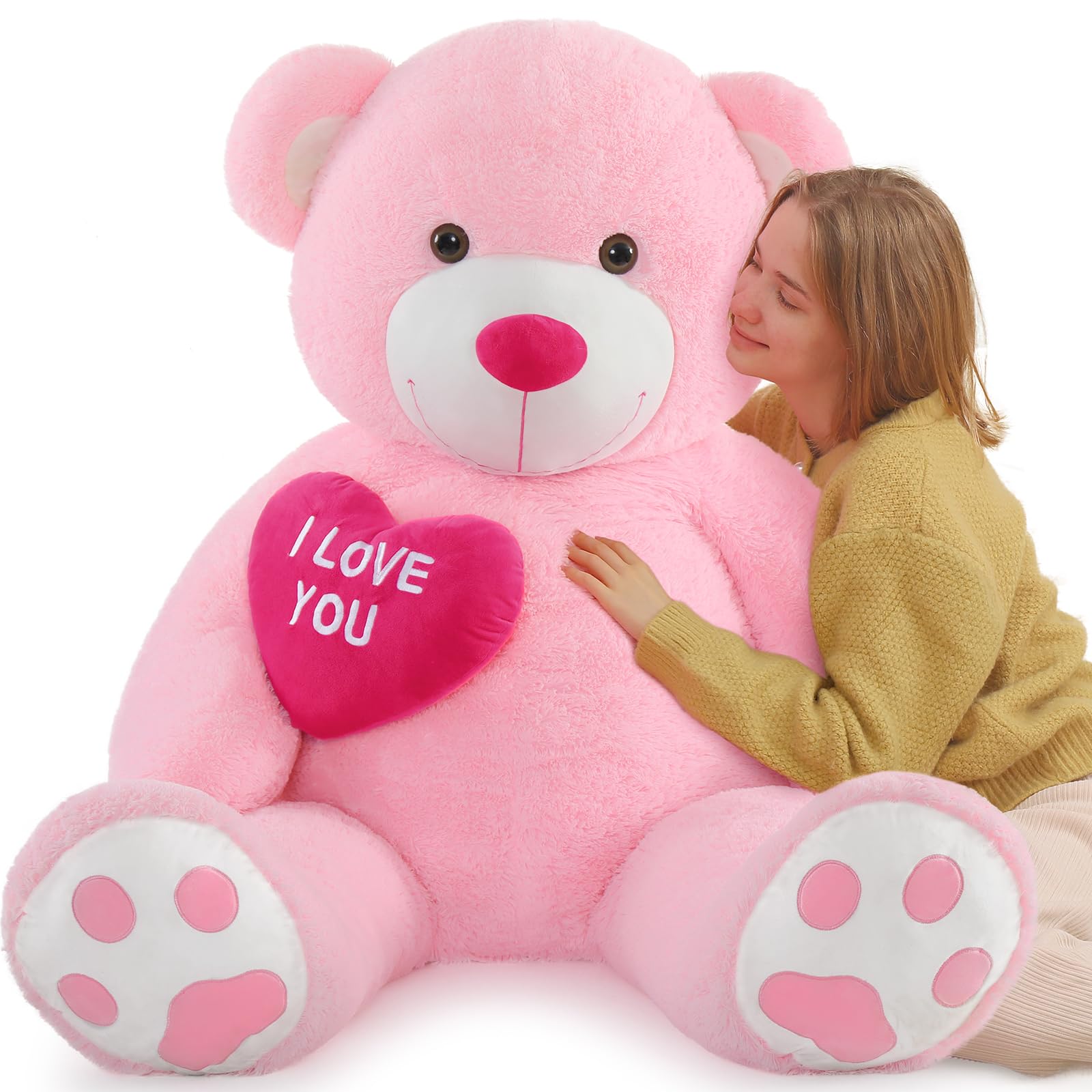 BENINY giant teddy bear 52-inch for cozy hugs and lasting memories.