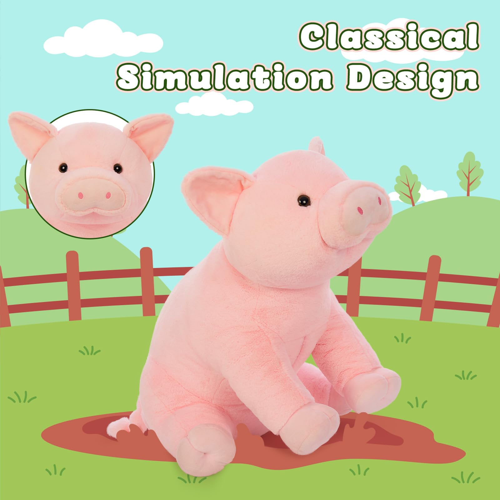 BENINY reinforced stitching ensures durability during hugs and playtime.
