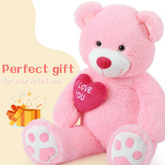 BENINY teddy bear with heart embroidery expressing love and warmth.