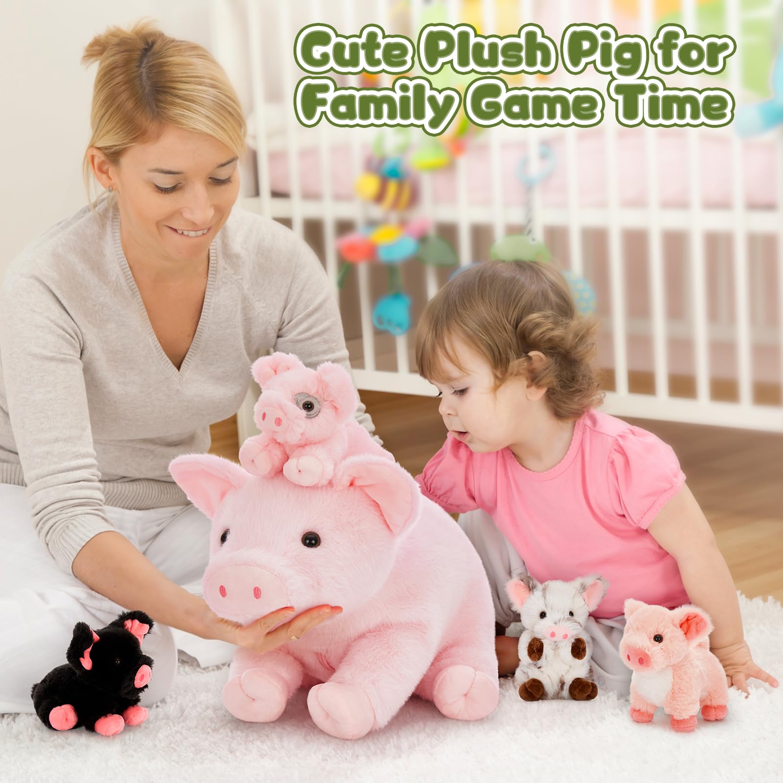 BENINY zippered belly design keeps piglets secure during play.