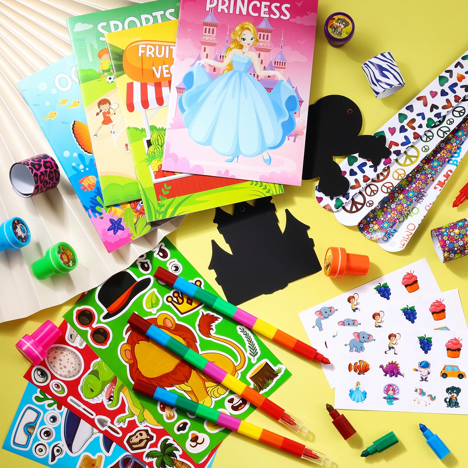BenLouis 192Pcs stampers offering tactile craft play for kids