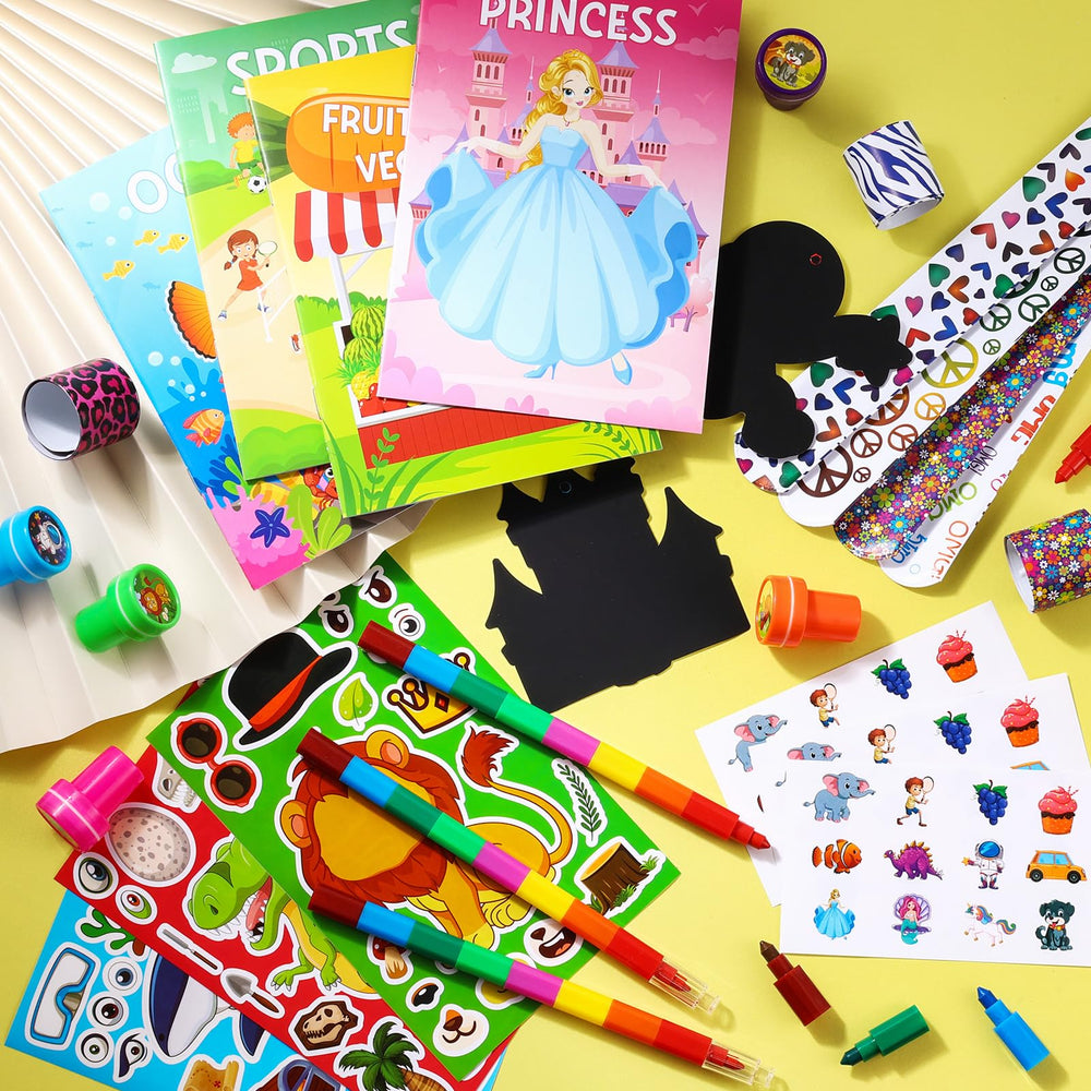 BenLouis 192Pcs stampers offering tactile craft play for kids