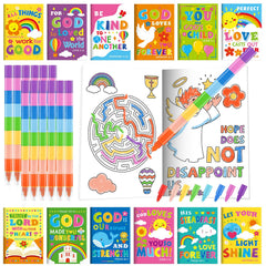 BenLouis Bible verses mini coloring books for kids, ideal Sunday School activity.