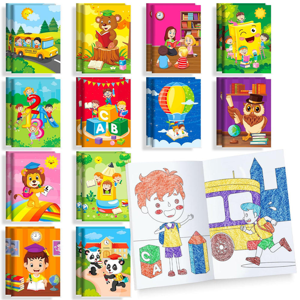 BenLouis 24 pcs preschool coloring books cover for party favors and gifts