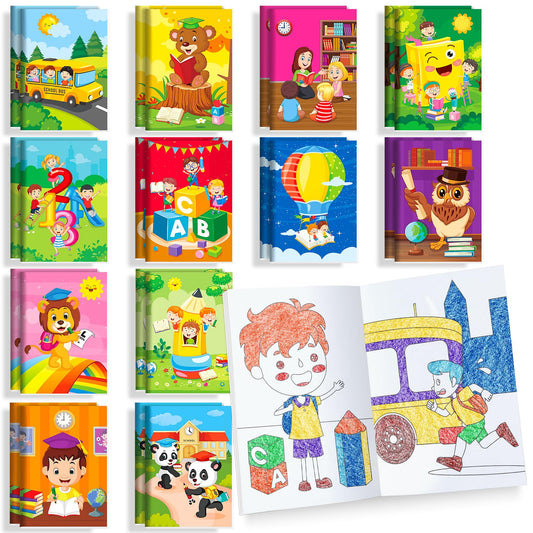 BenLouis 24 pcs preschool coloring books cover for party favors and gifts