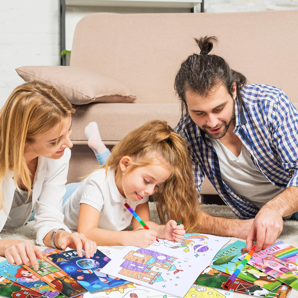BenLouis bright patterns with 72 designs offer diverse coloring options