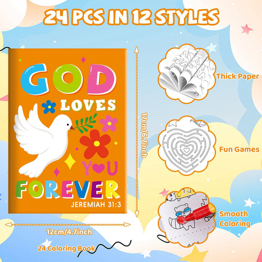 BenLouis children's bible coloring activity books inspire creativity during Sunday School activities.