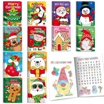 BenLouis Christmas mini activity book cover engages kids with festive designs for holiday excitement.