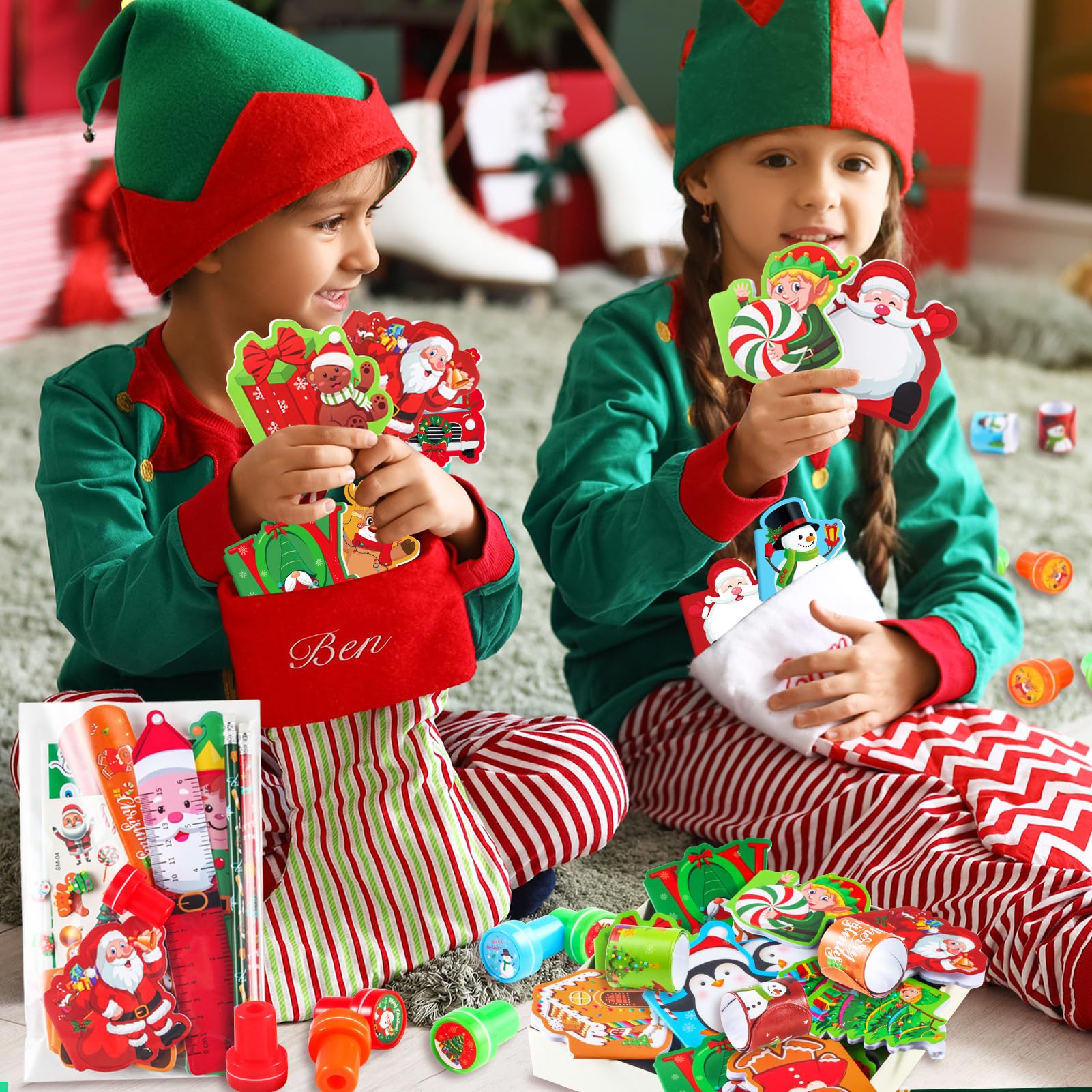 BenLouis ornament cards add festive charm to gifts.