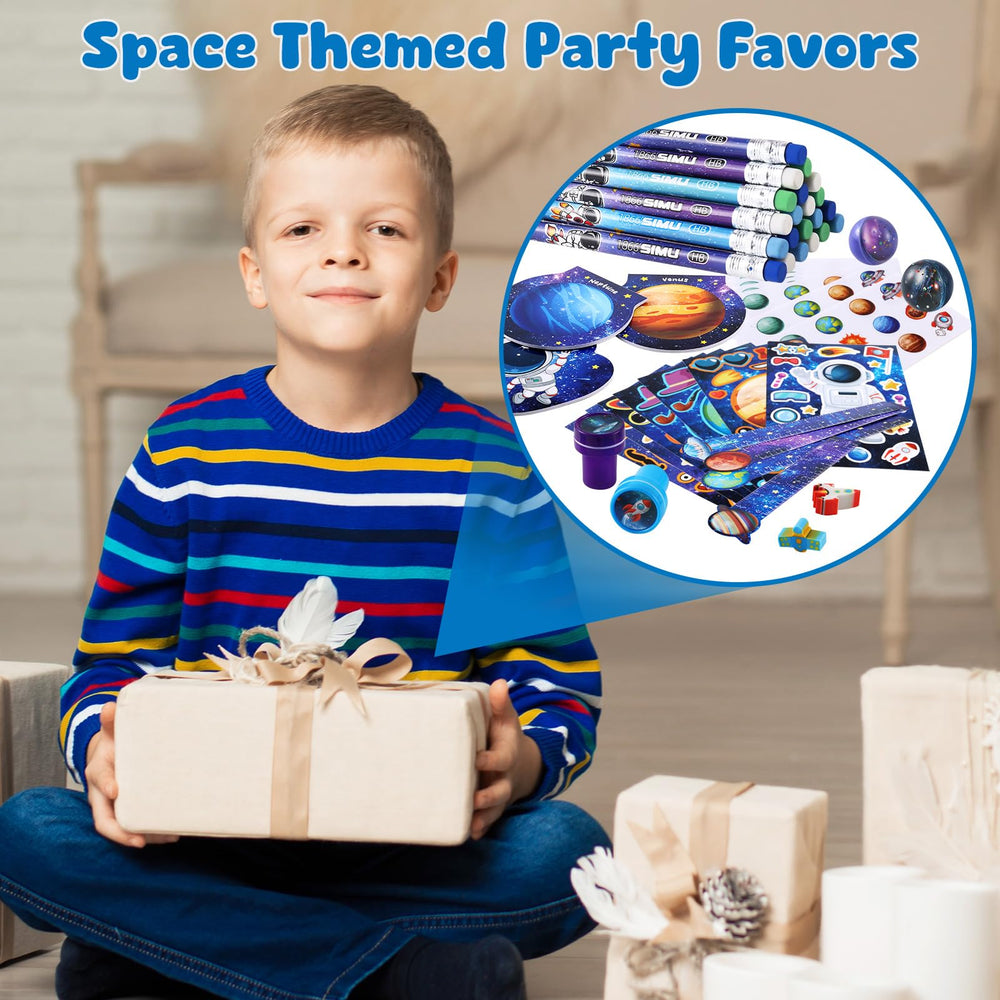 BenLouis clear gift bags to hold all space party favors neatly