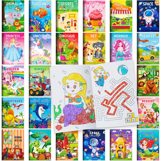BenLouis mini coloring book cover for travel and party favors