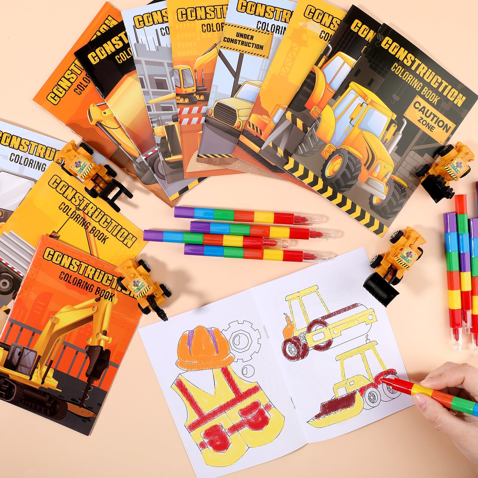 BenLouis kids coloring book for construction theme, perfect for travel and classroom activities.