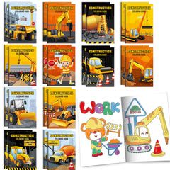 BenLouis construction coloring book cover, ideal for party favors and kid-friendly activities.