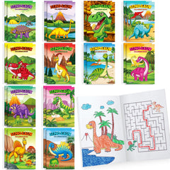 BenLouis dinosaur coloring books 24-pack cover, ideal for party favors and hands-on fun.
