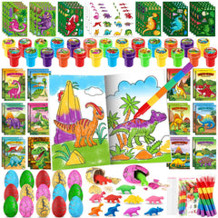 BenLouis dinosaur coloring books set with vivid pages for party activities.