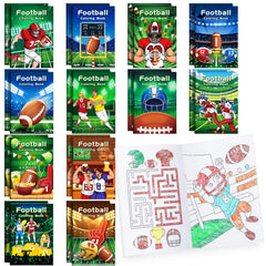 BenLouis football mini coloring book cover for party fun