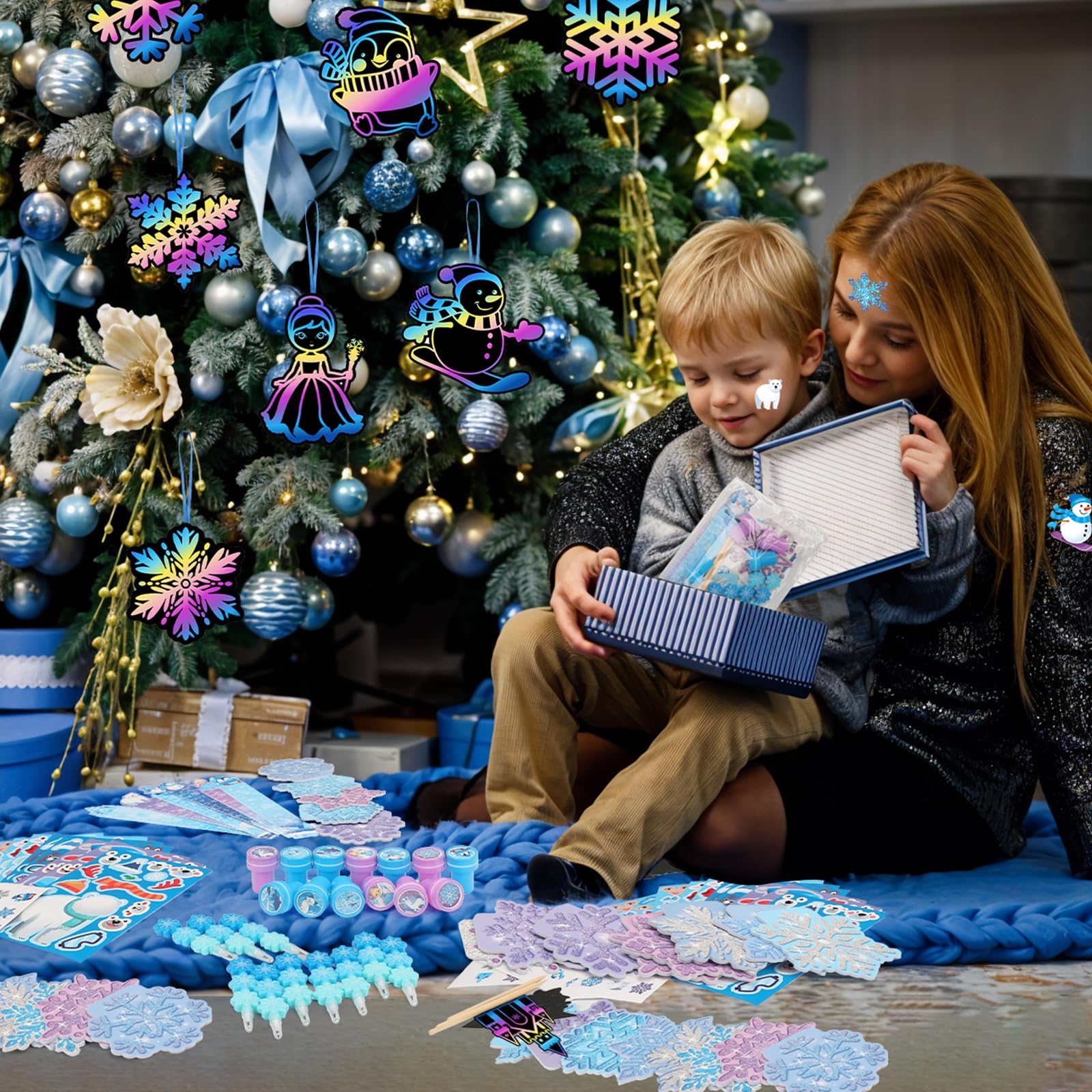 BenLouis make-a-face stickers inspire creative expression during winter projects.