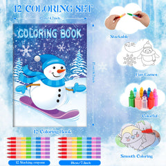 BenLouis frozen mini coloring book inside pages, enhances color recognition and creative expression.