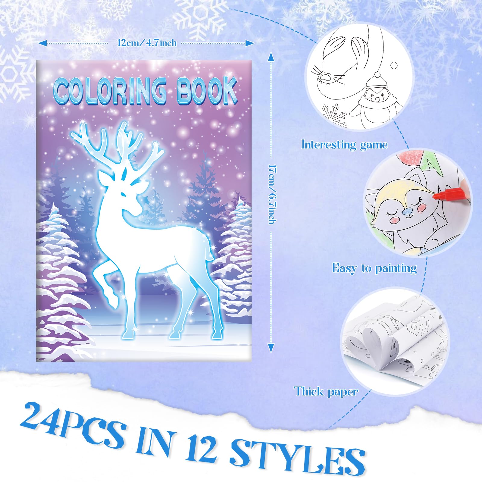 BenLouis frozen mini coloring book patterns page showing 72 designs to spark creativity