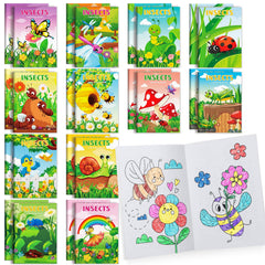 BenLouis insects mini coloring books – butterflies pages, travel-friendly activity for kids