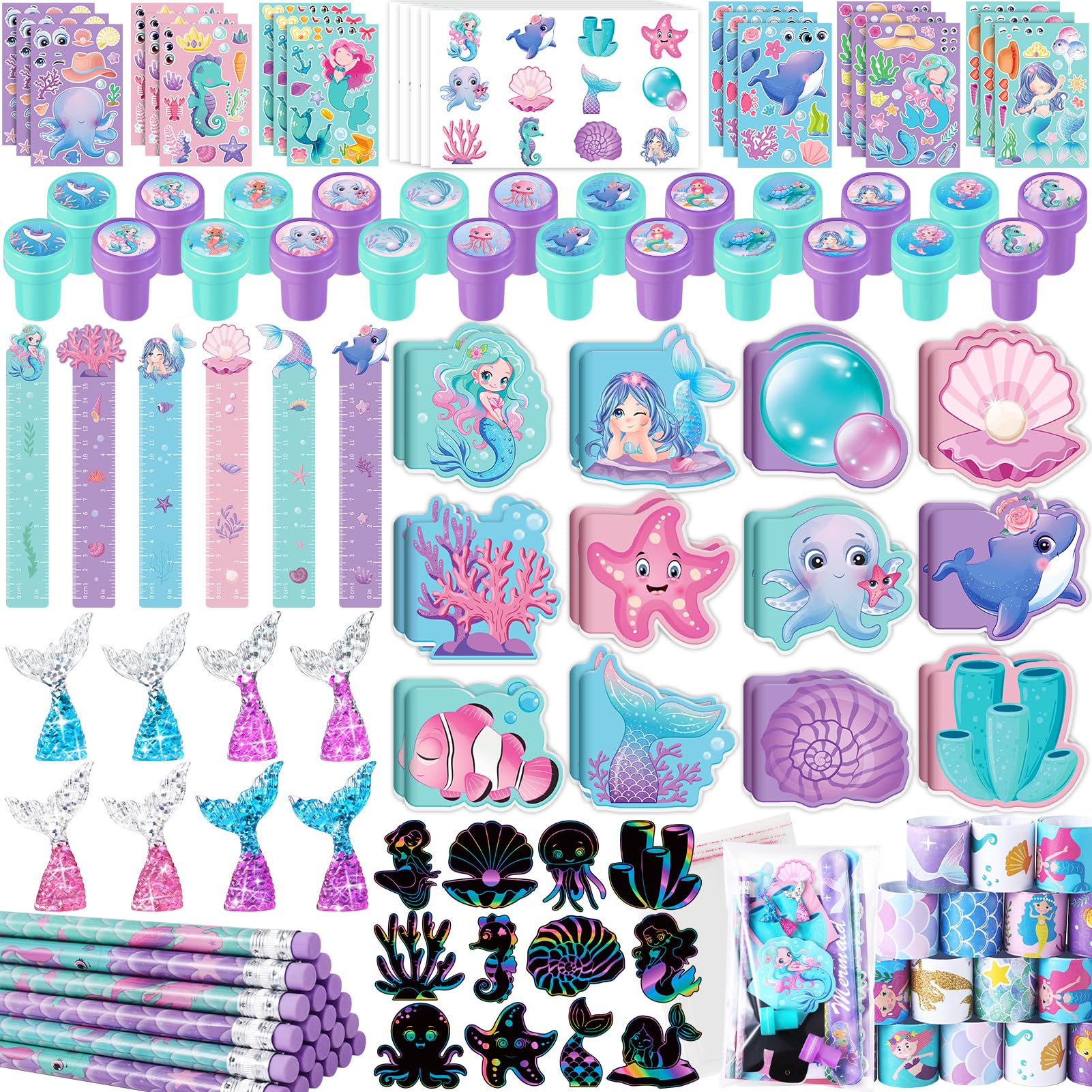 BenLouis mermaid mini notebooks for classroom activities and creative study sessions.