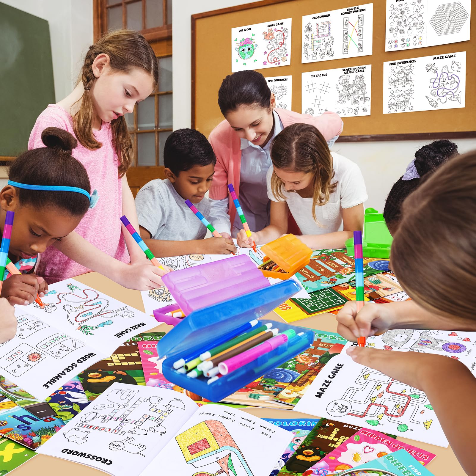 Coloring page from BenLouis mini activity book offering creative expression and fine motor practice