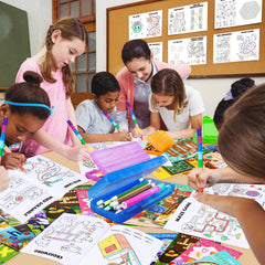Coloring page from BenLouis mini activity book offering creative expression and fine motor practice