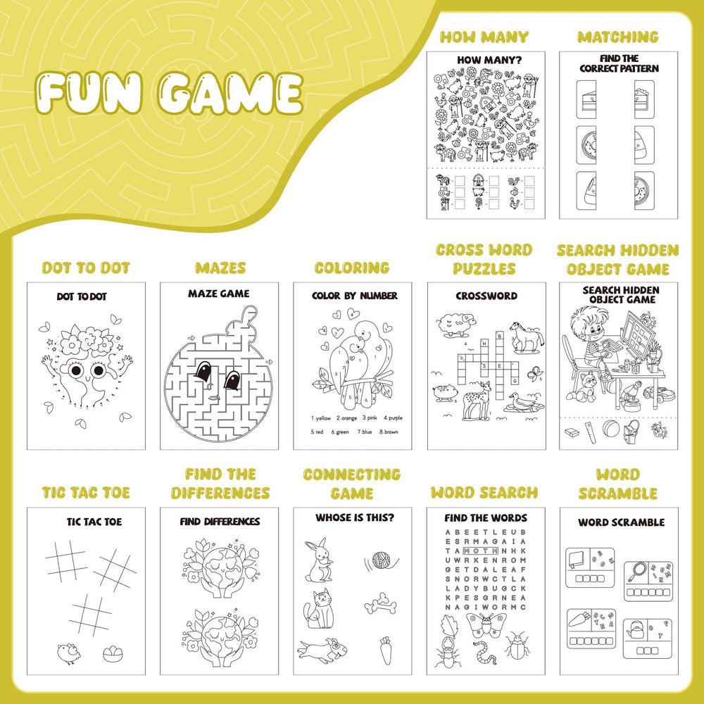 Maze page from BenLouis mini activity book engaging problem-solving in kids