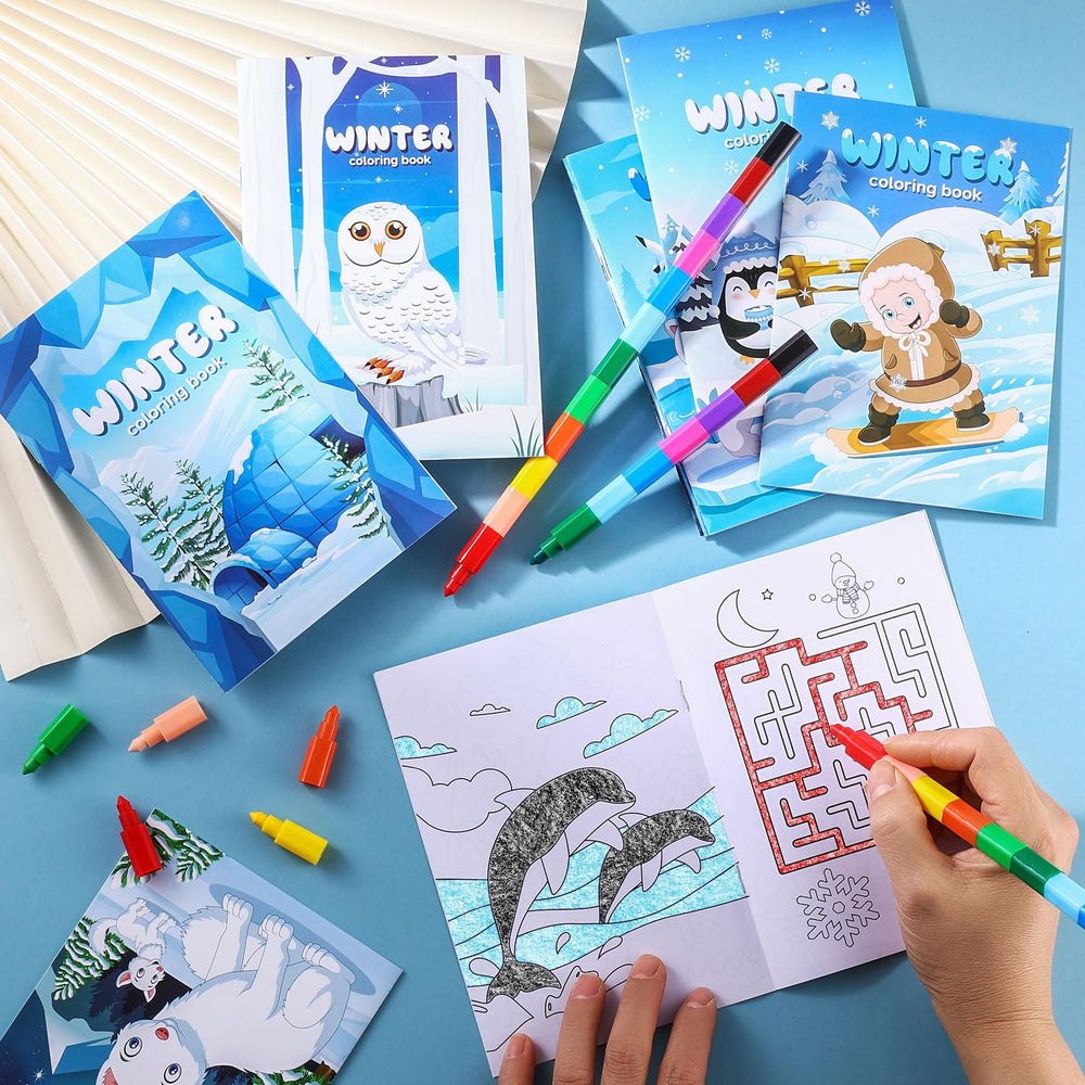 BenLouis mini coloring book held by child for on-the-go coloring