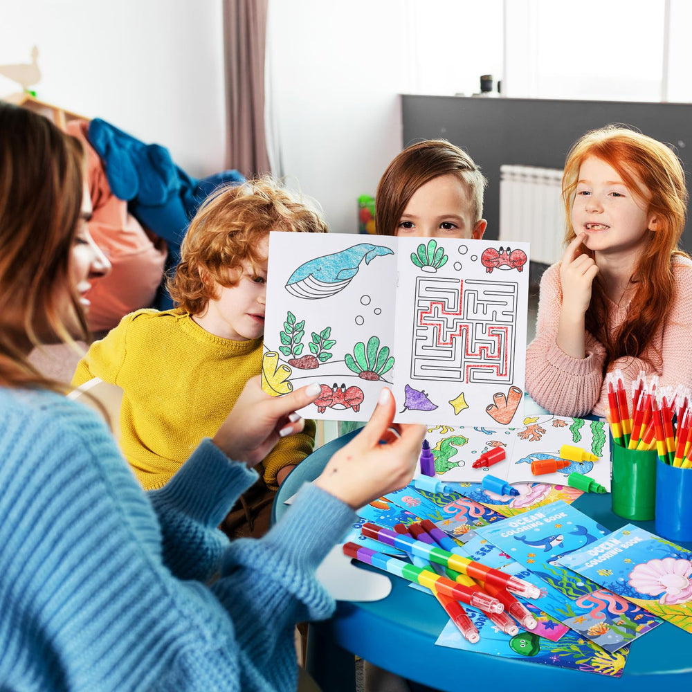 BenLouis mini coloring book size fits small hands for on-the-go fun.