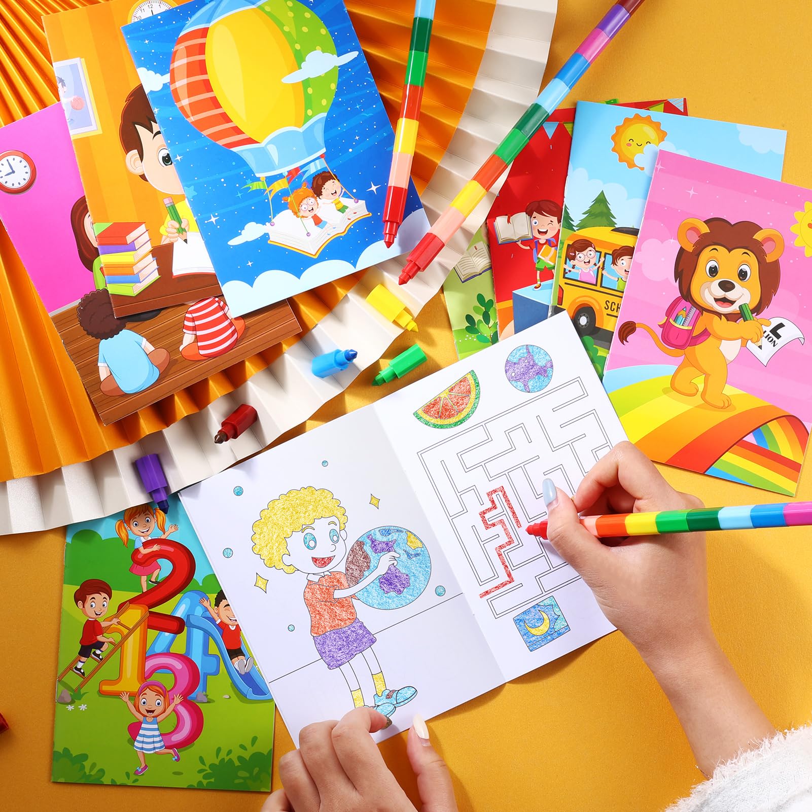 BenLouis mini coloring books size fits small hands and travel