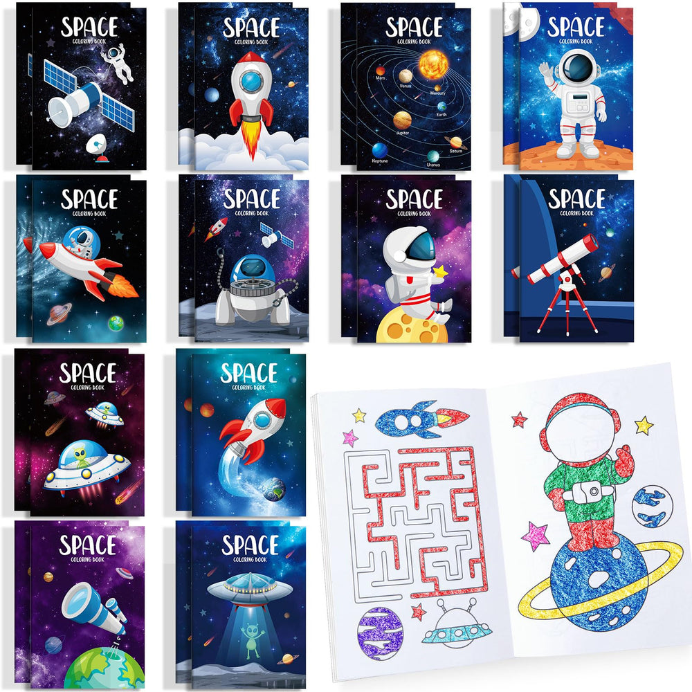 BenLouis outer space coloring book pack for kids, ideal party favors that spark creativity and focus.