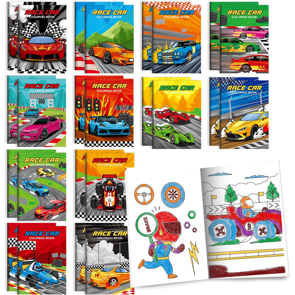 BenLouis race car coloring book cover illustrating vivid race themes for kids