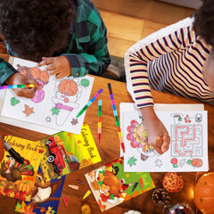 BenLouis fall coloring books small size fits little hands for easy handling.