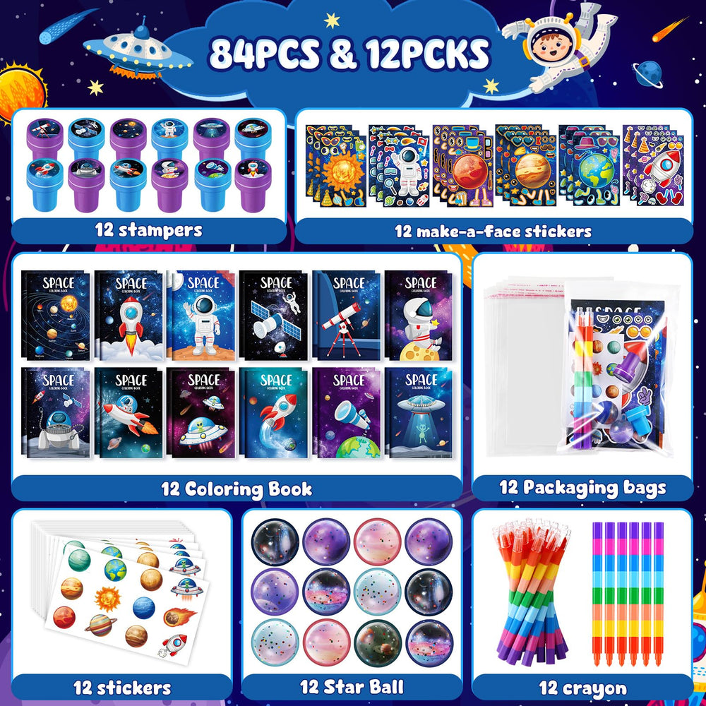 BenLouis space crayons for smooth coloring and vibrant space scenes