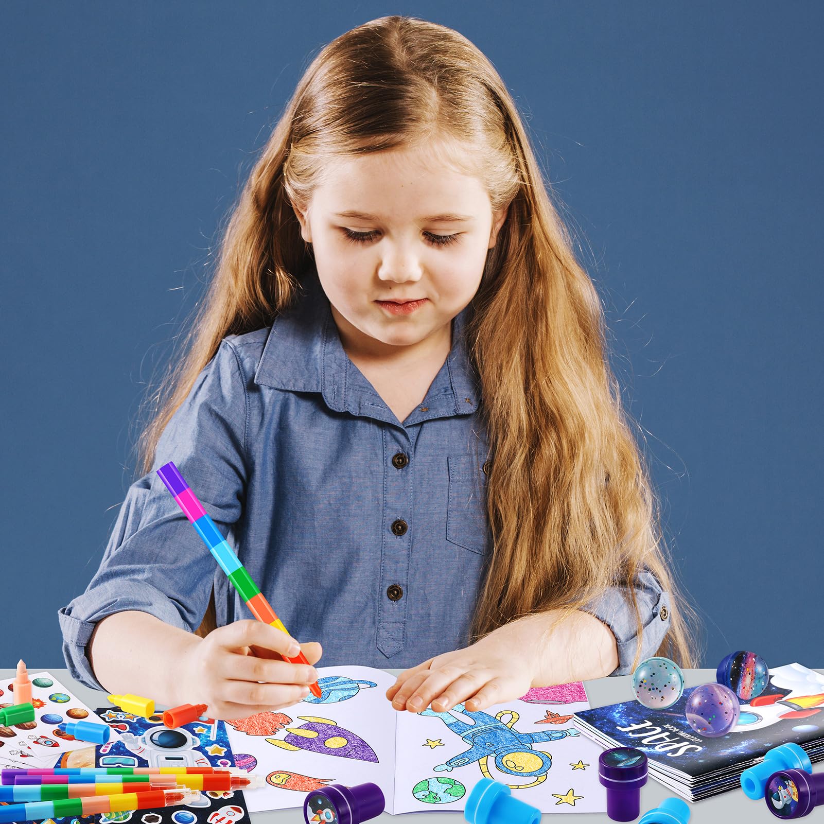 BenLouis space stickers with planets and astronauts for decorating activities