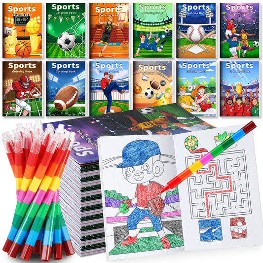 BenLouis sports coloring books bulk with vibrant pages for party favors.
