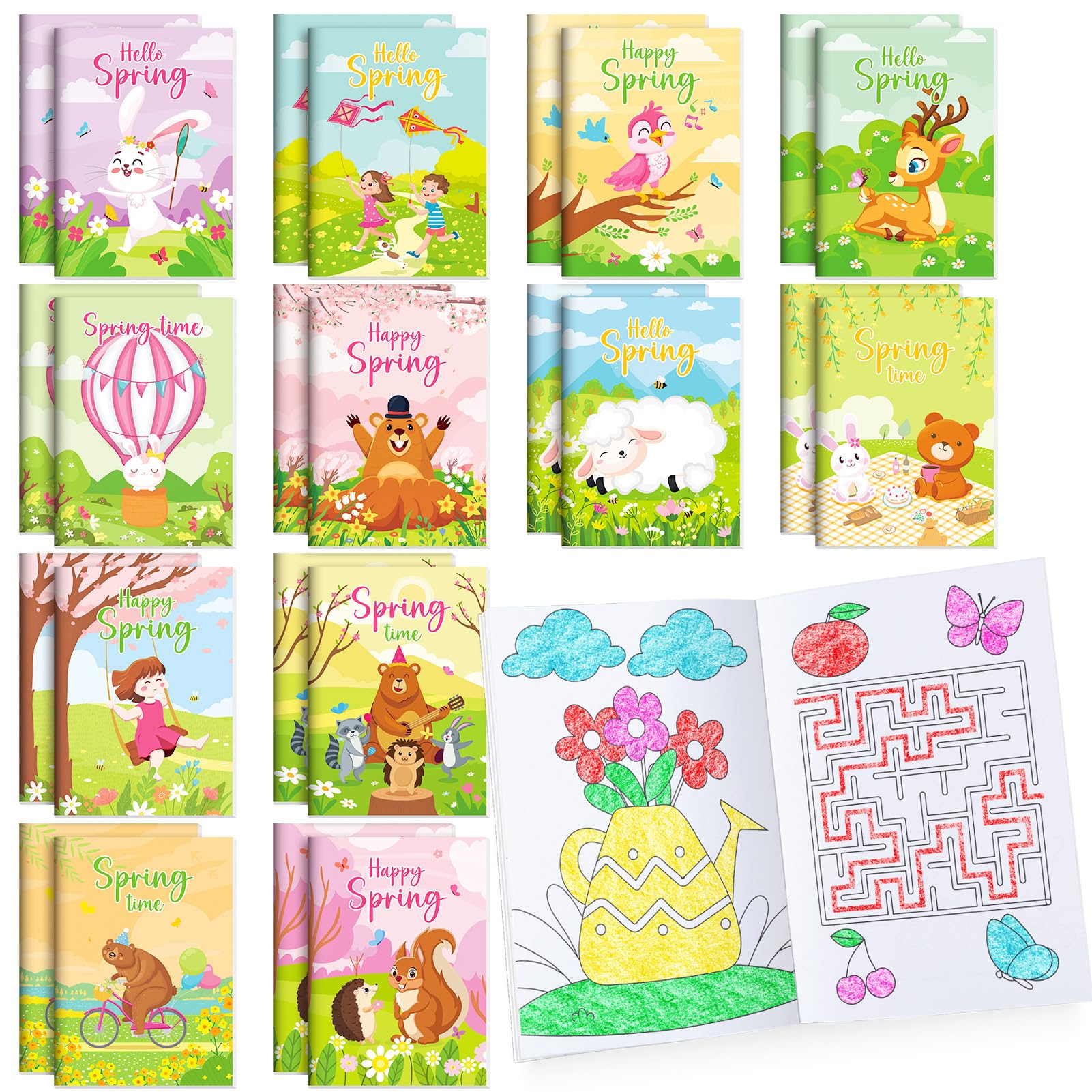 BenLouis spring coloring book with butterfly design for portable party fun.