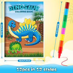 BenLouis stacking crayons with a dino coloring set, perfect for on-the-go activities.