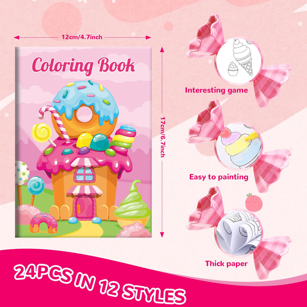BenLouis sweet mini coloring books ice cream style inspire portable activities for kids.