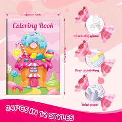 BenLouis sweet mini coloring books ice cream style inspire portable activities for kids.