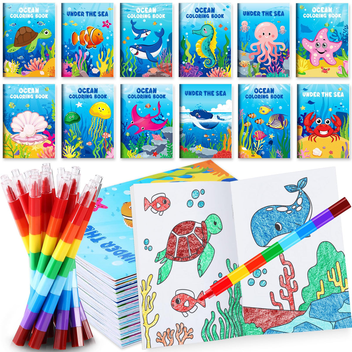 BenLouis under-the-sea coloring book cover invites kids to start a creative ocean adventure.