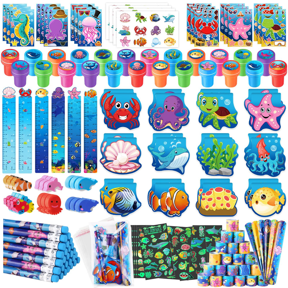 BenLouis under-the-sea mini notebooks for kids, ideal for doodling and note-taking