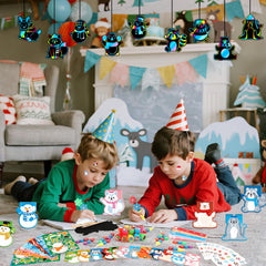 BenLouis winter color scratch cards reveal artful designs during activities