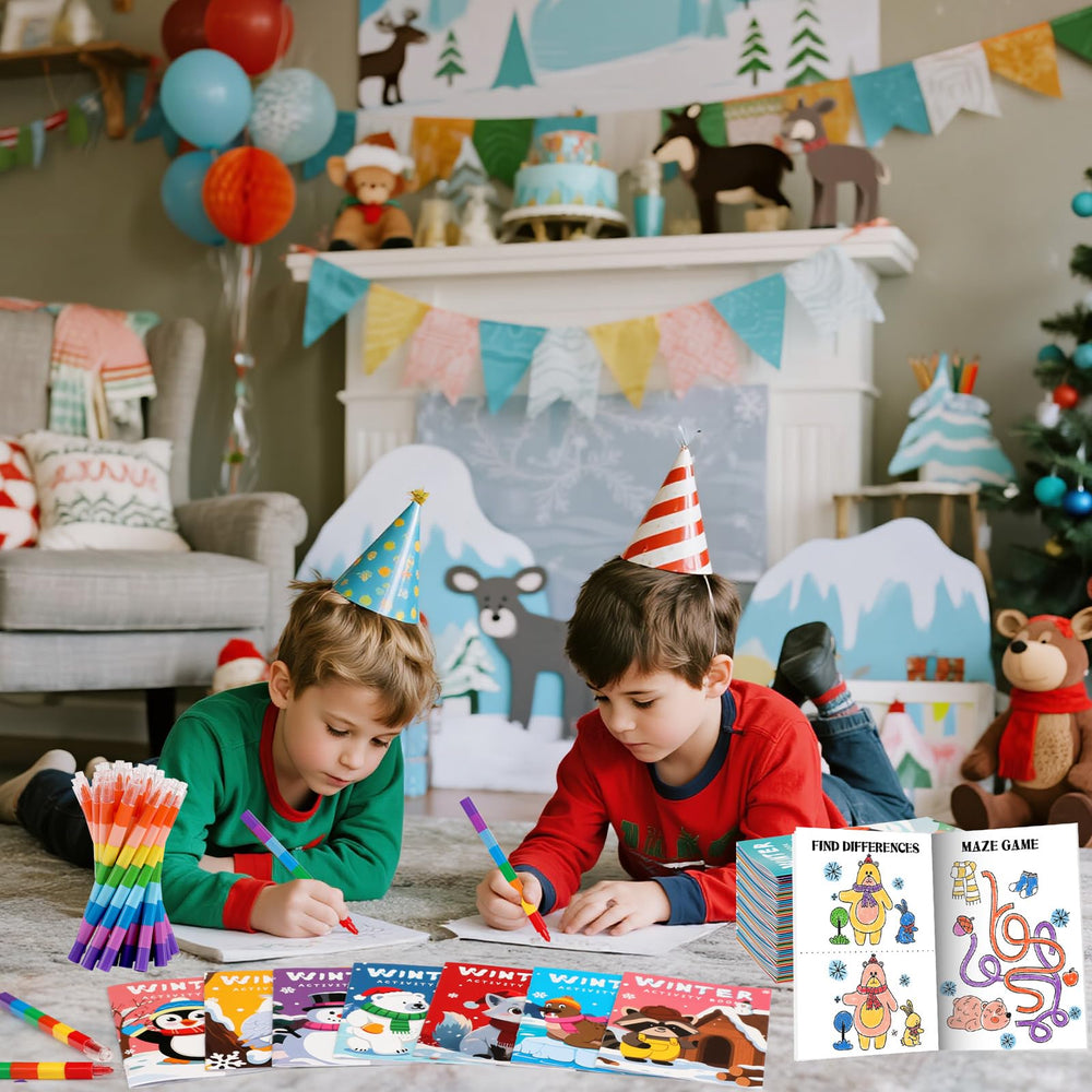 BenLouis winter mini activity book dot-to-dots promotes handwriting practice
