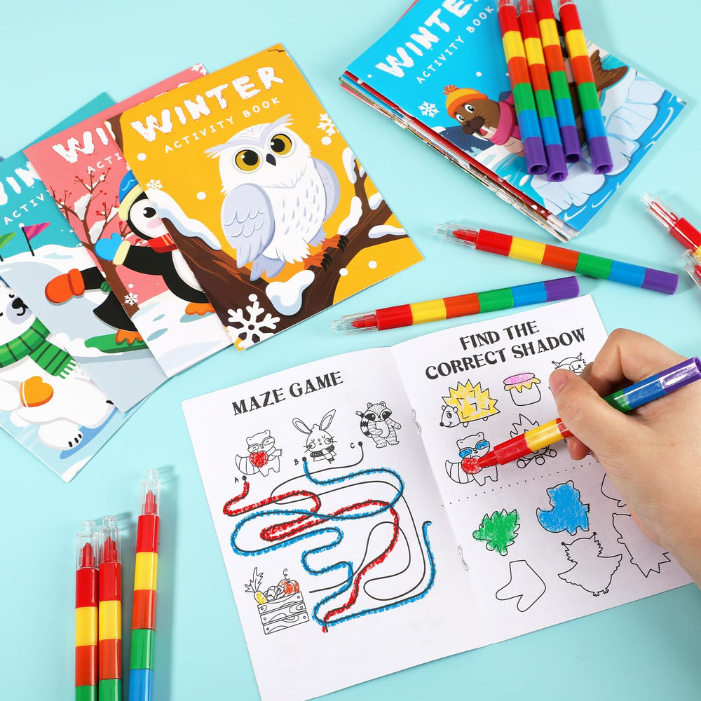 BenLouis winter mini activity book find differences enhances observation on the go